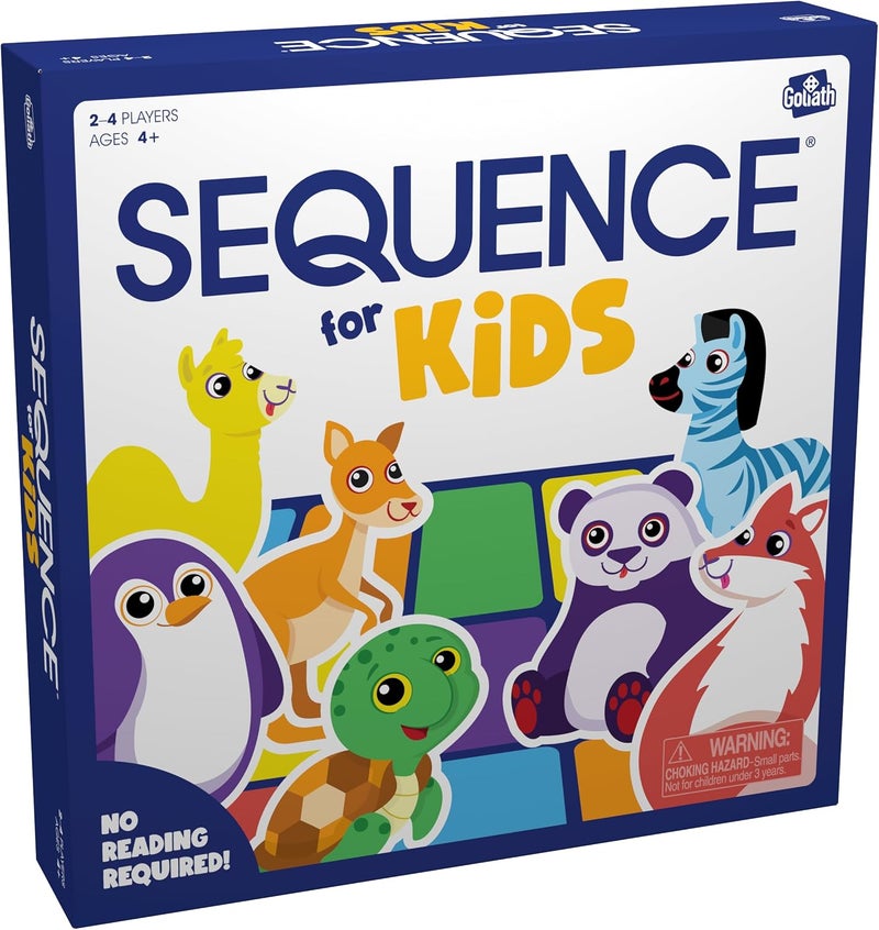 Jax SEQUENCE for Kids -- The 'No Reading Required' Strategy Game by and Goliath, Multi Color, 11 inches (2-4 players) (Packaging May Vary) - Image 5